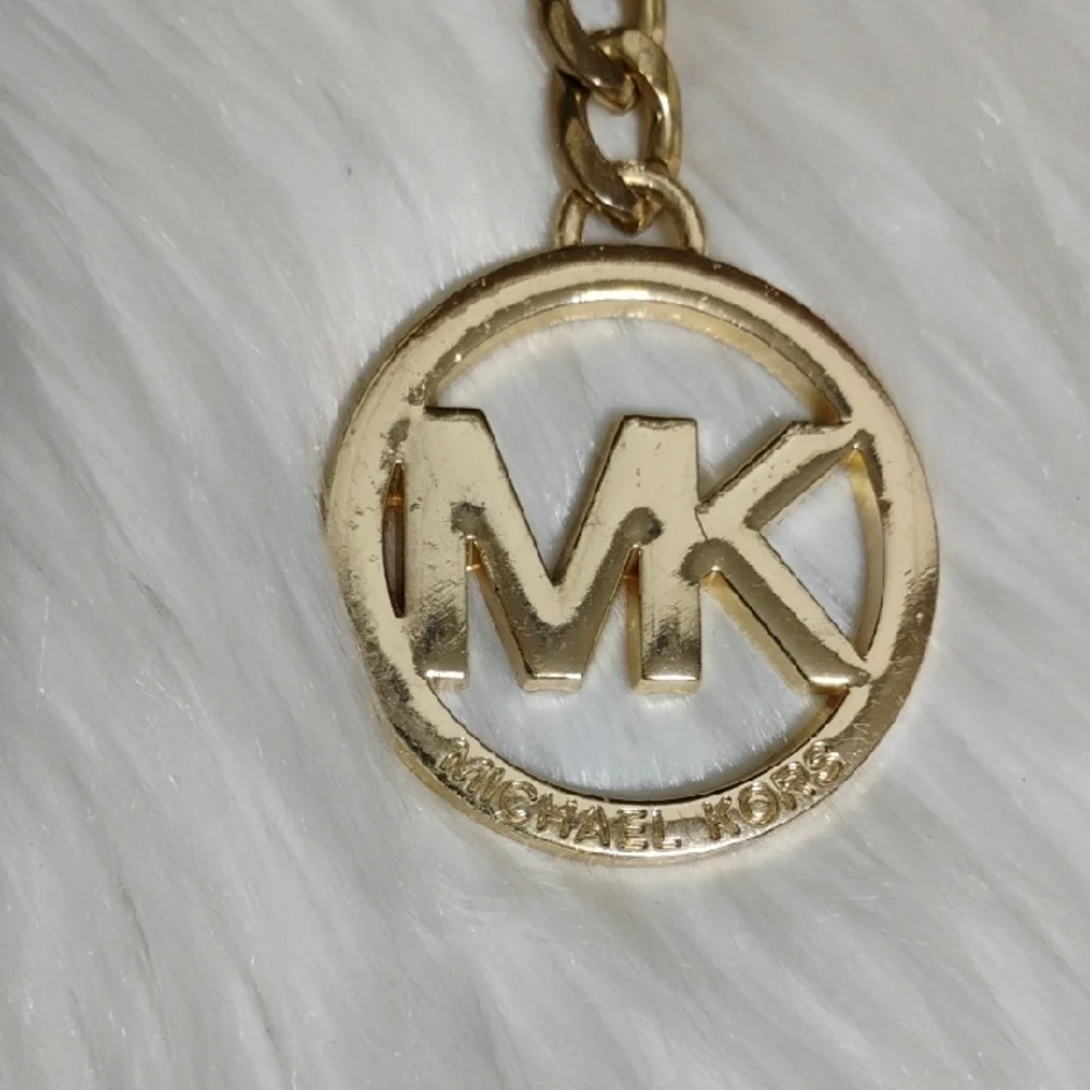 Michael Kors Gold Logo Key Holder & Bag Charm Vtg - Picture 2 of 7